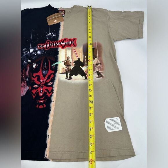 Vintage Star Wars Darth Maul Half And Half Tee Dyed NWT Large - Picture 6 of 8